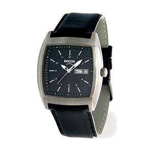 Boccia Titanium Watch Black Band Black Face - 3513-02 [LB351302